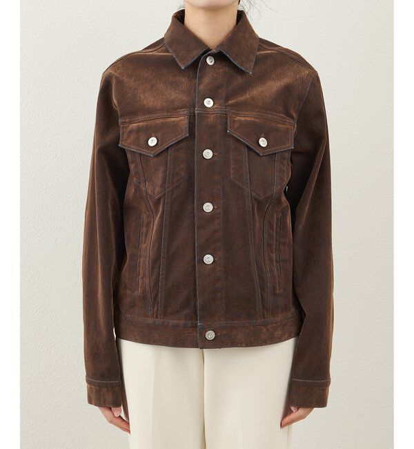  「デニムフロッキーGジャン」|デニムジャケット|