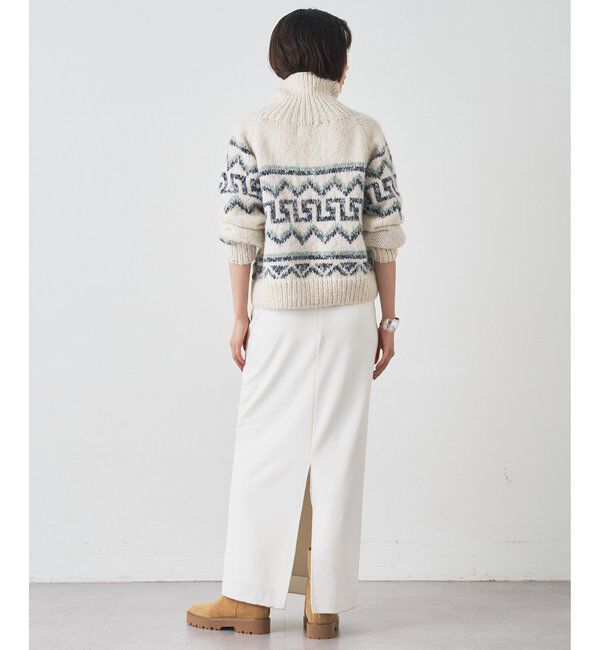  「【BSBEE】カウチンZIP ニット」|ニット・セーター|