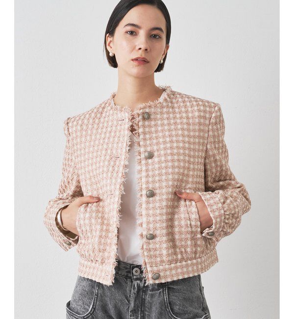  「LINTONブルゾン」|ブルゾン・スタジャン|ピンク