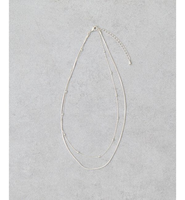 THE PAUSE「【THE PAUSE】ダブルチェーンネックレス」|リング|