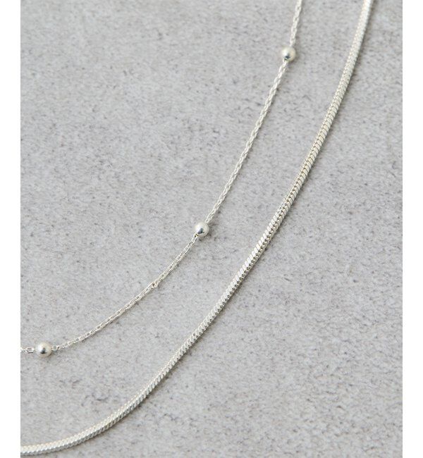 THE PAUSE「【THE PAUSE】ダブルチェーンネックレス」|リング|