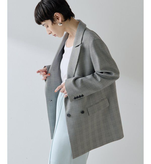 THE PAUSE「【THE PAUSE】チェックダブルジャケット」|テーラードジャケット|