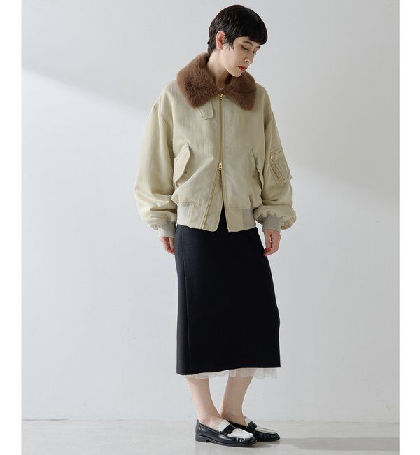 THE PAUSE「【THE PAUSE】ファーカラーMA-1」|その他|