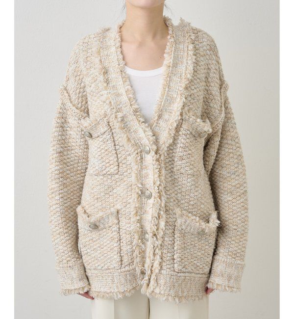  「ミックスヤーンニットツイードジャケット」|その他|