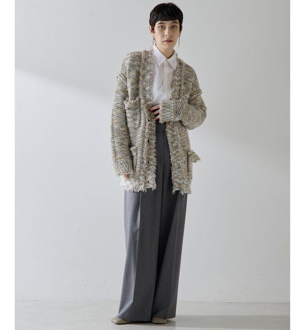  「ミックスヤーンニットツイードジャケット」|その他|