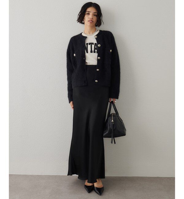  「ファーボタンジャケット」|ニット・セーター|