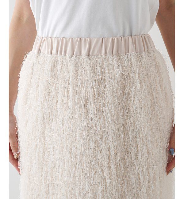 THE PAUSE「【THE PAUSE】ラメフリンジスカート」|スカート|