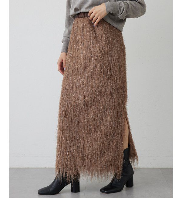 THE PAUSE「【THE PAUSE】ラメフリンジスカート」|スカート|