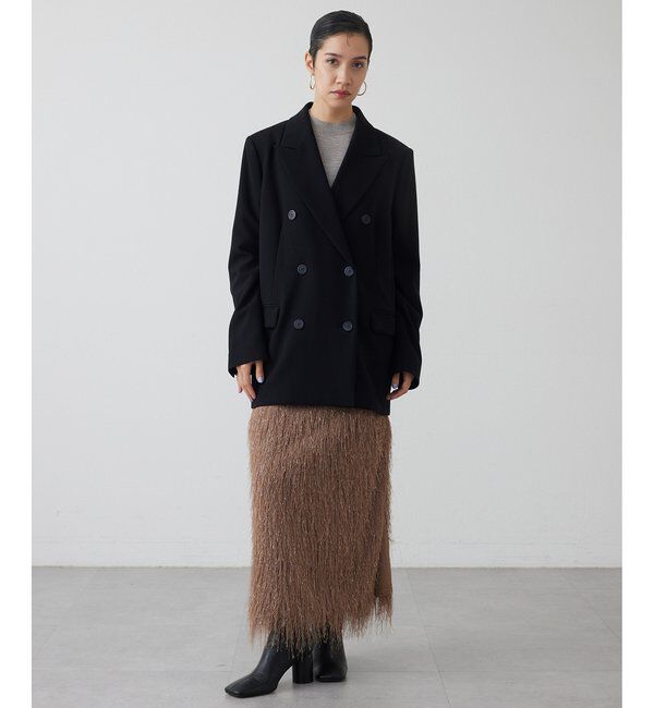 THE PAUSE「【THE PAUSE】ラメフリンジスカート」|スカート|