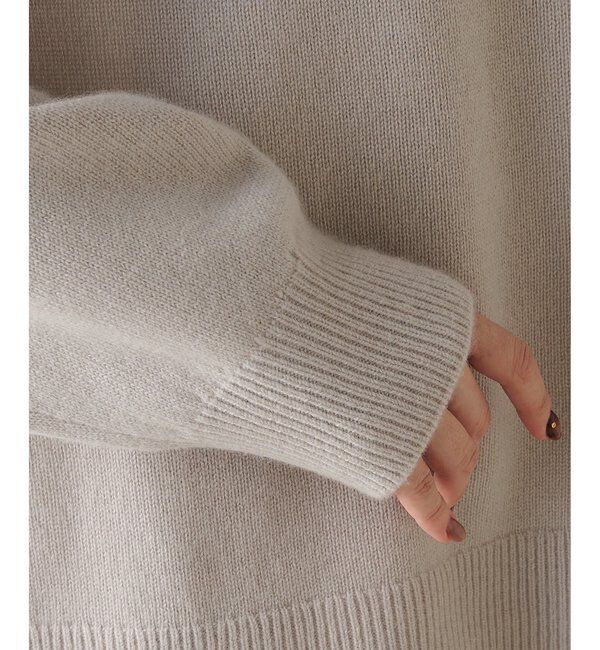  「ウールカシミヤオフショルプルオーバー」|ニット・セーター|