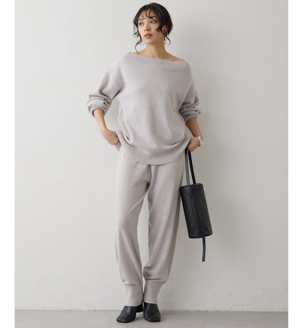  「ウールカシミヤニットパンツ」|チノ|