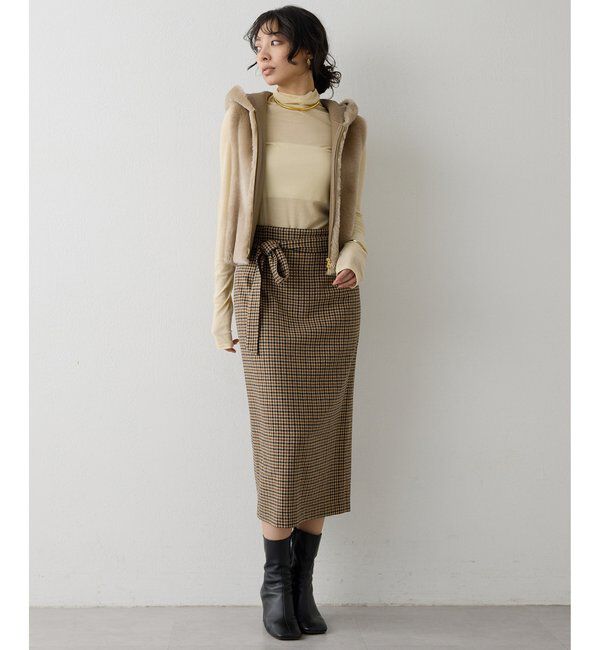  「ウールベルト付スカート」|スカート|