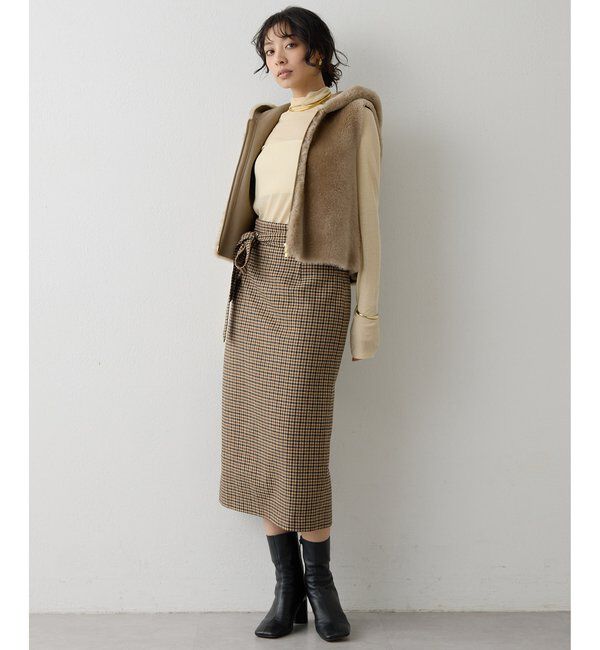  「ウールベルト付スカート」|スカート|