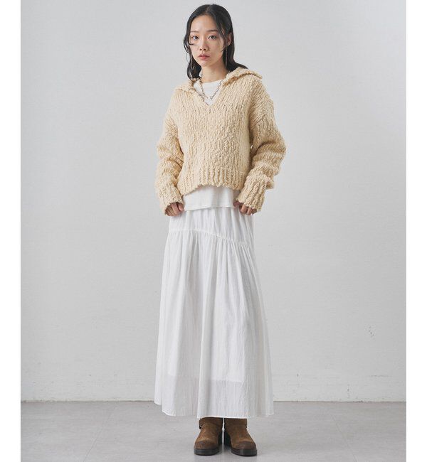  「ローゲージスキッパープルオーバー」|ニット・セーター|