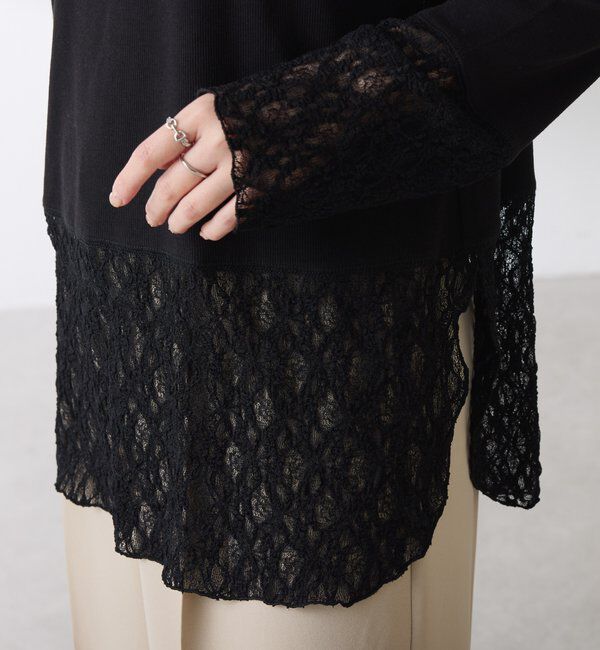  「 裾シアーロンT」|Tシャツ・カットソー|