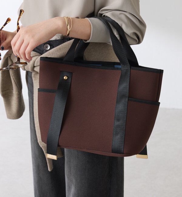  「《新色登場》【PAPILLONNER/パピヨネ】ミニウエットダブルポケットトート」|トートバッグ|