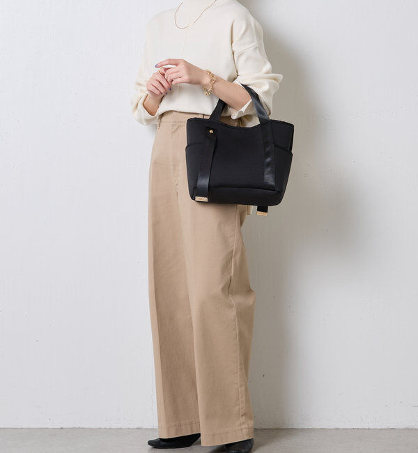  「《新色登場》【PAPILLONNER/パピヨネ】ミニウエットダブルポケットトート」|トートバッグ|