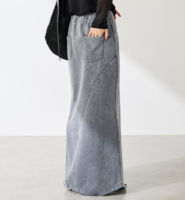  「Q.anos パッチマーメイドスカート」|スカート|