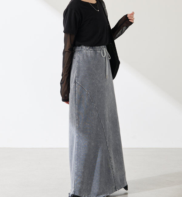  「Q.anos パッチマーメイドスカート」|スカート|