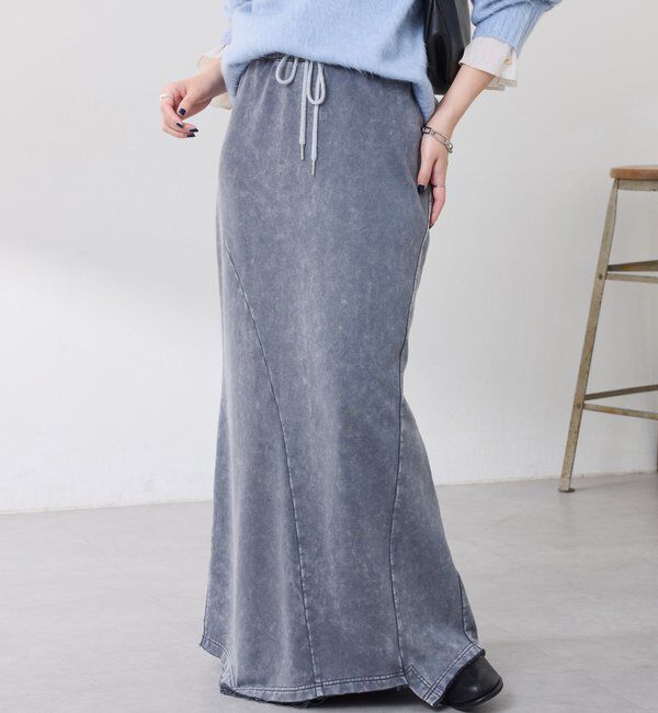  「Q.anos パッチマーメイドスカート」|スカート|