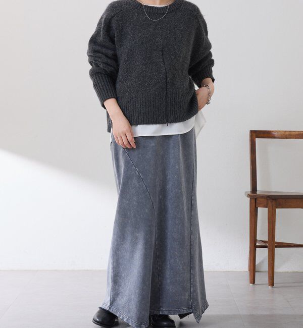  「Q.anos パッチマーメイドスカート」|スカート|