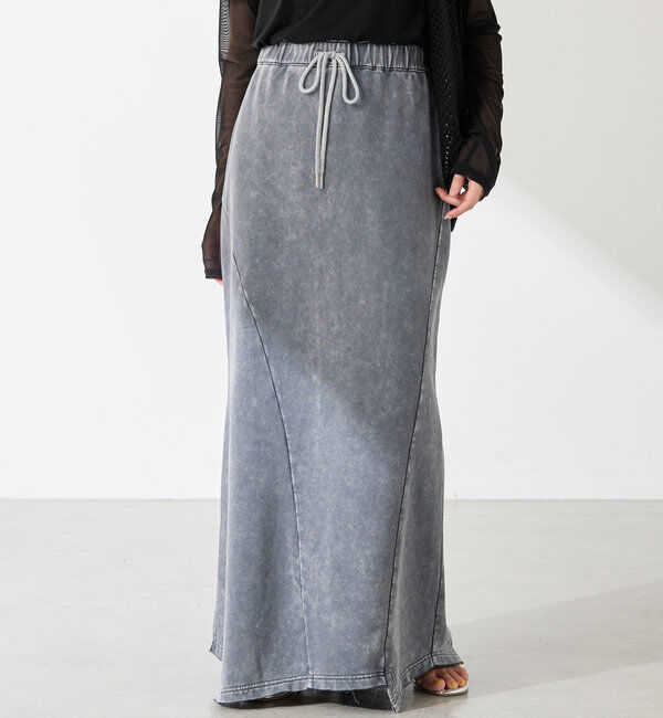  「Q.anos パッチマーメイドスカート」|スカート|