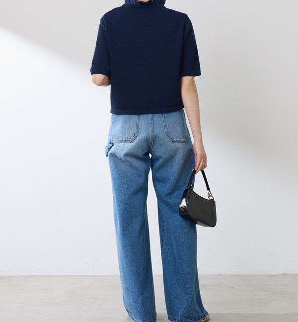  「【ウエスト調整できる】Q.anos ルーズアジャストデニム」|デニム|