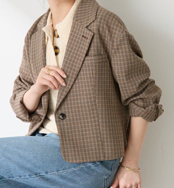  「ショートテーラードジャケット」|ベスト・ジレ|