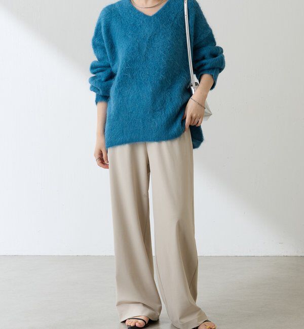  「アルパカ混Vネックニット」|ニット・セーター|