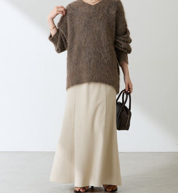  「アルパカ混Vネックニット」|ニット・セーター|