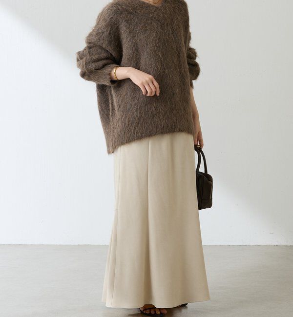  「アルパカ混Vネックニット」|ニット・セーター|