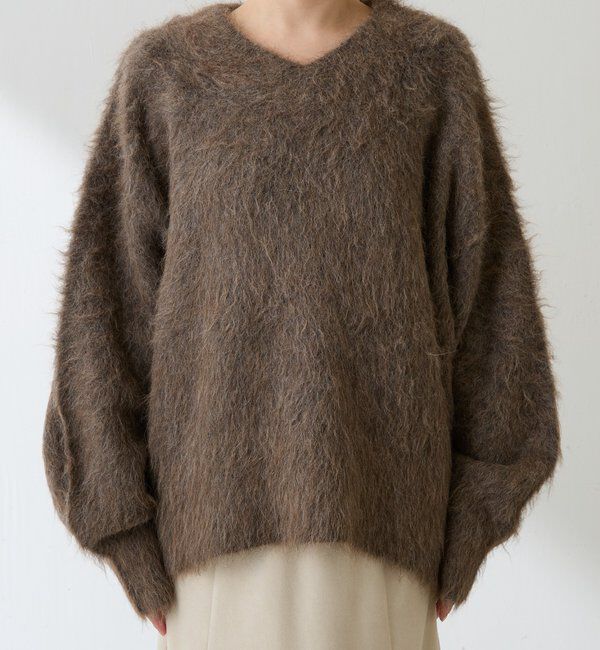  「アルパカ混Vネックニット」|ニット・セーター|