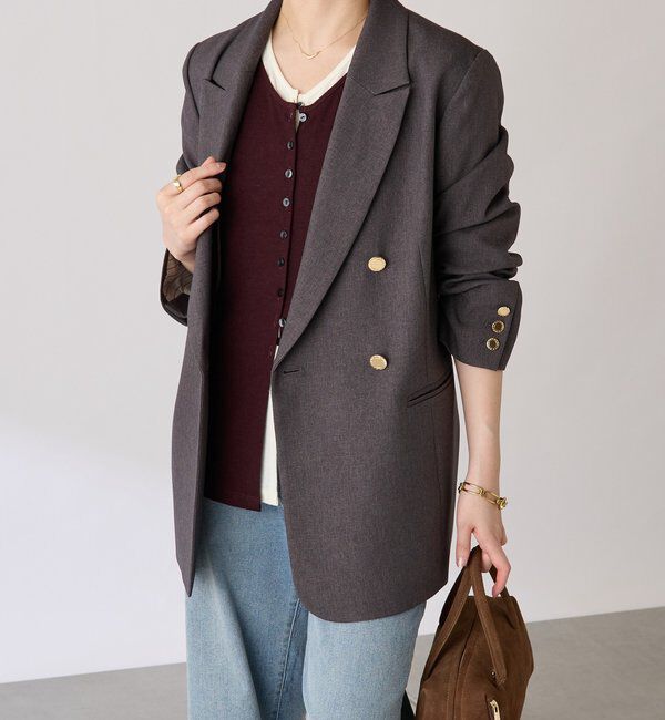  「ウールライクダブルジャケット」|デニムジャケット|