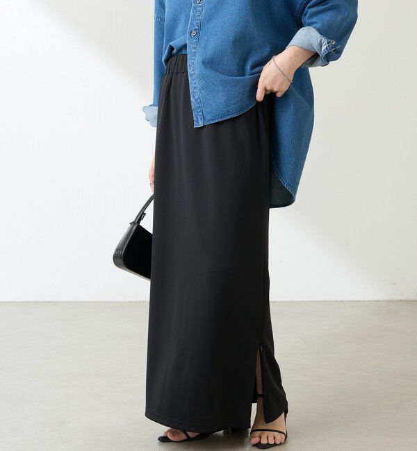  「ツヤカットタイトスカート」|スカート|