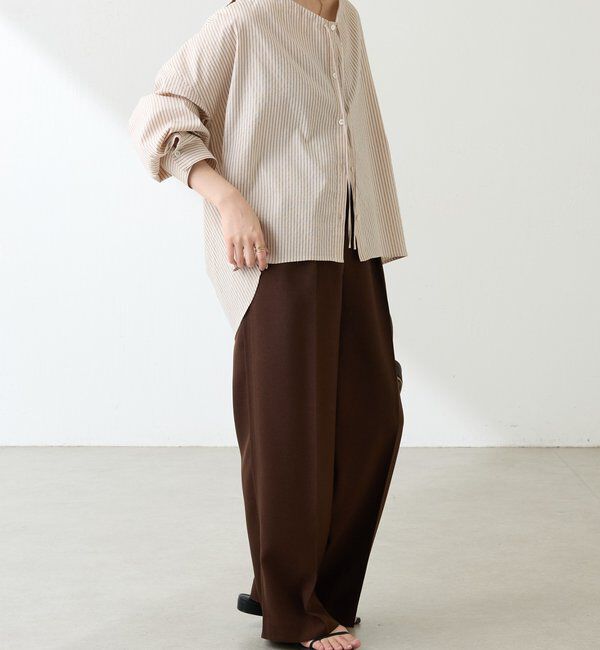  「ウールライクタックパンツ」|チノ|