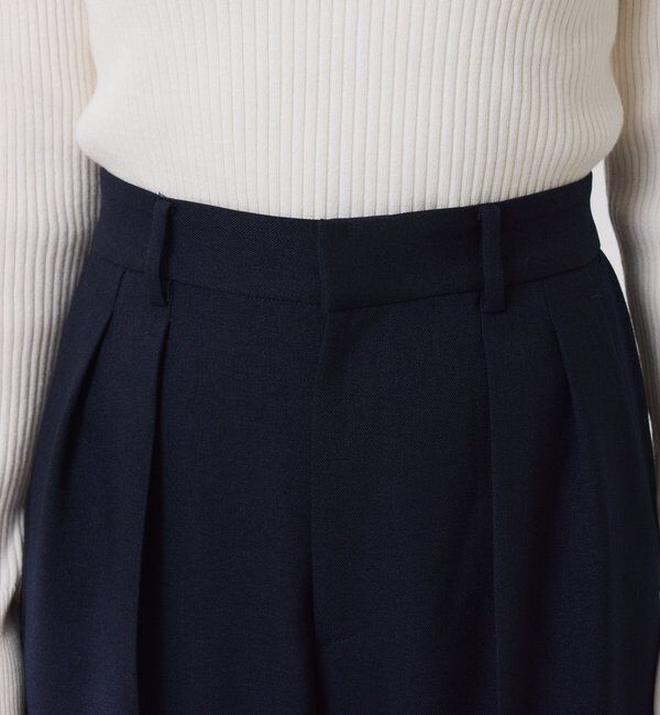  「ウールライクタックパンツ」|チノ|