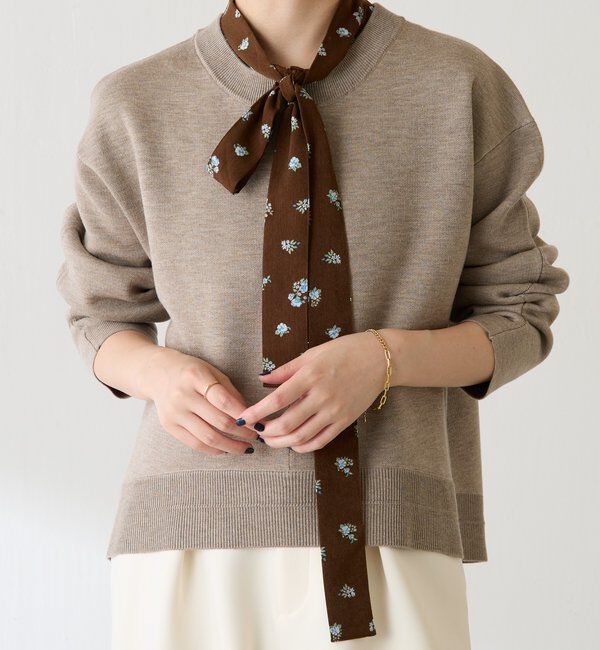  「スウェットライクラウンドヘムニット」|ニット・セーター|