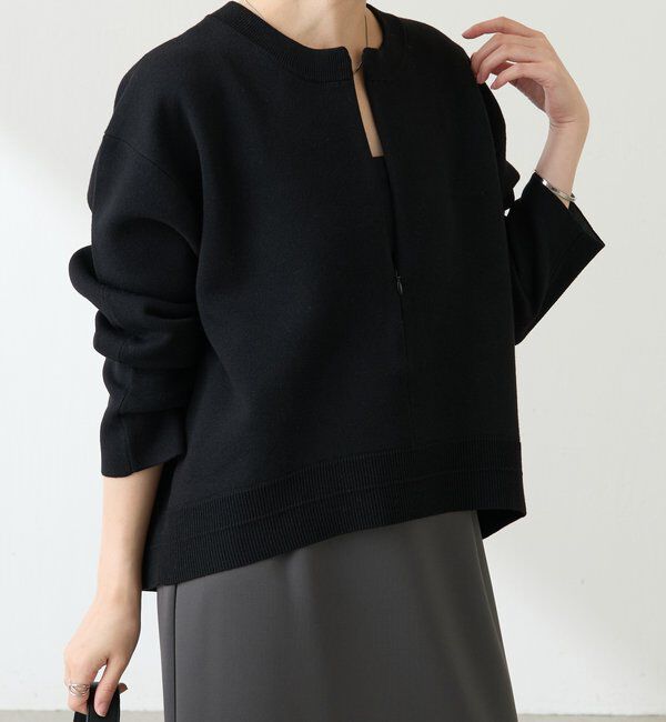  「スウェットライクラウンドヘムニット」|ニット・セーター|