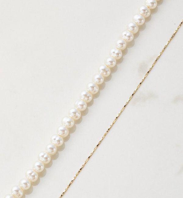  「【PAPILLONNER/パピヨネ】パールY字ネックレス」|リング|