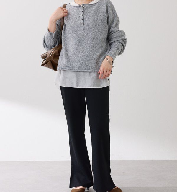  「2WAYヘンリーネックニット」|ニット・セーター|