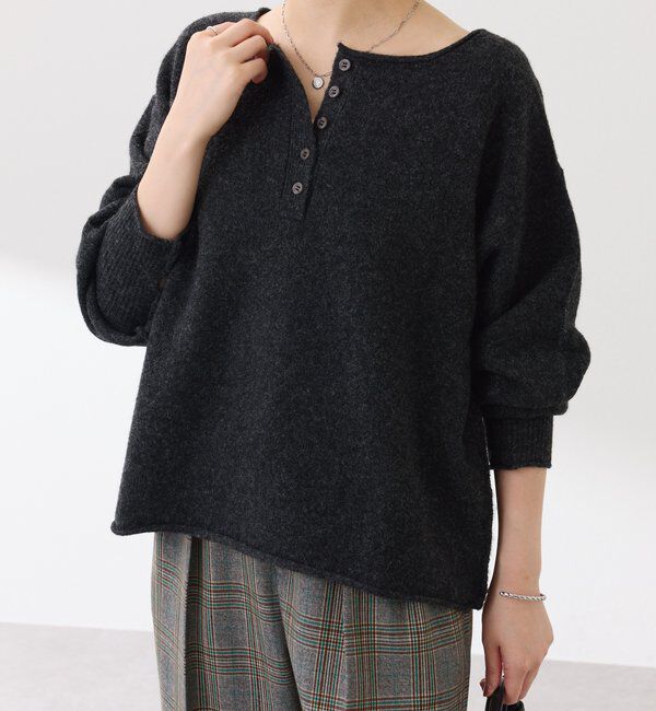  「2WAYヘンリーネックニット」|ニット・セーター|