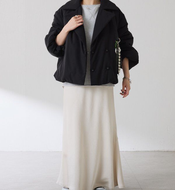  「【洗えるコート/500g】ウォッシャブル中綿ジャケット」|その他|