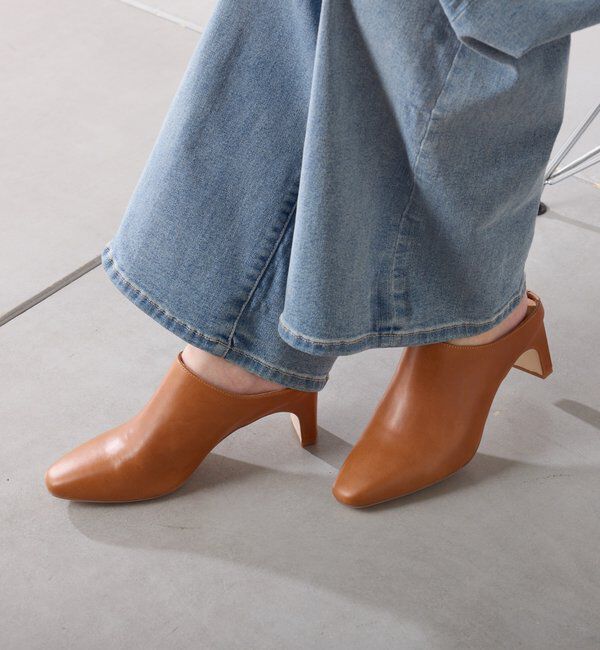  「【Mollini/モリーニ】レザーミュールスリッポン」|サンダル|