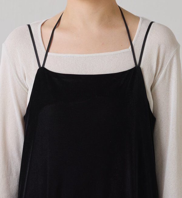  「ベロアキャミワンピース」|ワンピース|