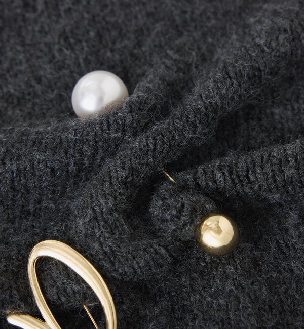  「【PAPILLONNER/パピヨネ】パールボールブローチ」|リング|