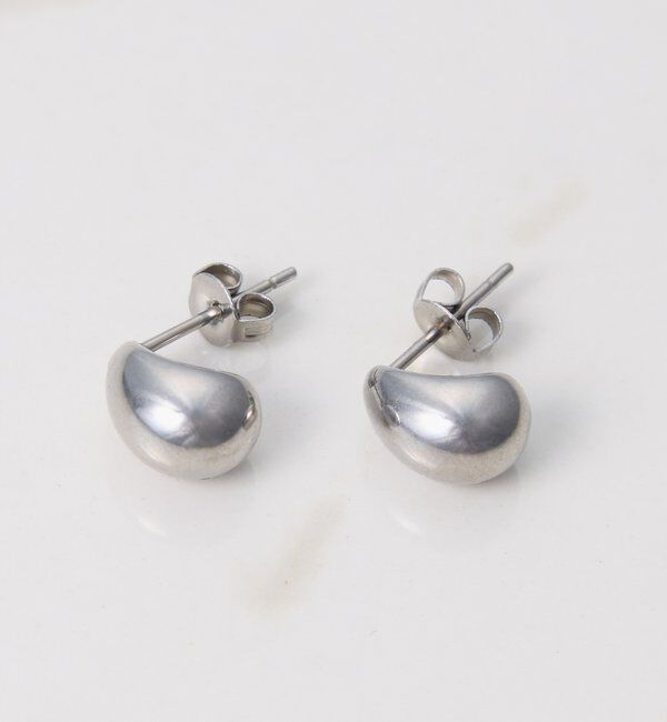  「【PAPILLONNER/パピヨネ】ステンレスドロップピアス」|リング|