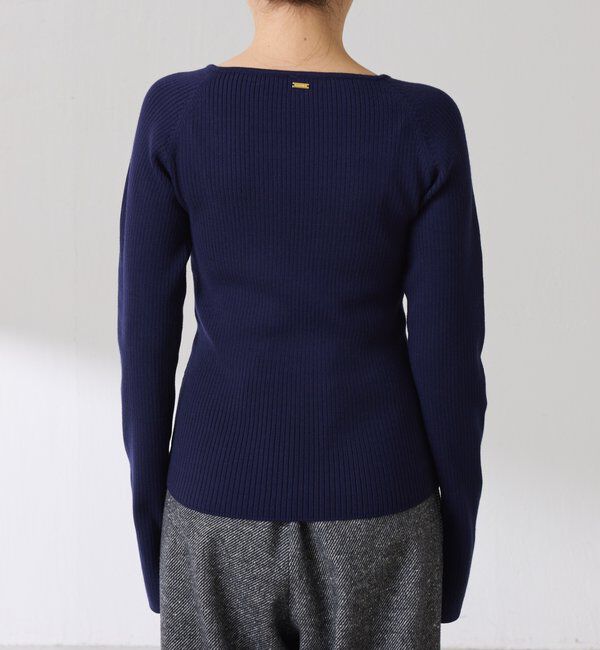  「深スクエアリブニット」|ニット・セーター|