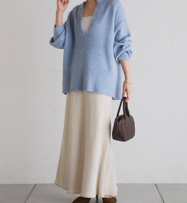  「【IDE監修大きめサイズ/WEB限定リバイバル】サテンマーメイドスカート」|スカート|