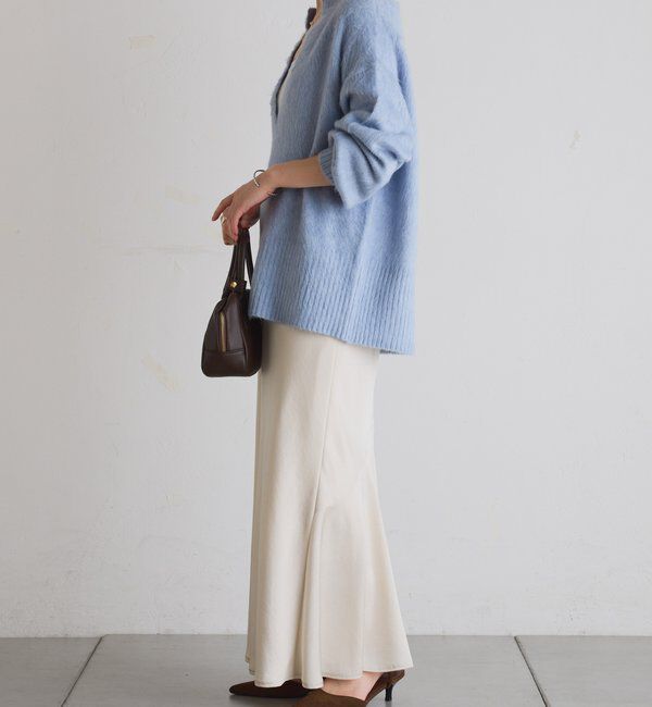  「【IDE監修大きめサイズ/WEB限定リバイバル】サテンマーメイドスカート」|スカート|