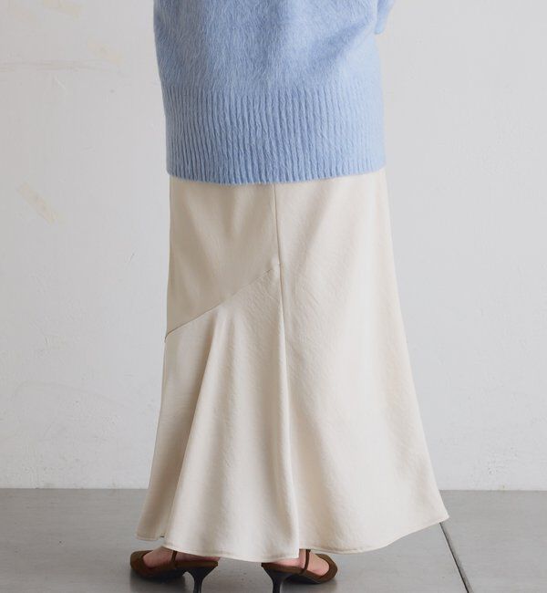  「【IDE監修大きめサイズ/WEB限定リバイバル】サテンマーメイドスカート」|スカート|